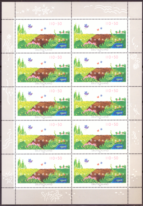 Briefmarken BRD (Bund) 2000, Mi.Nr. 2116 Kleinbogen, Naturschutz. Postfrisch