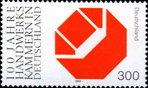 Briefmarken BRD (Bund) 2000, Mi.Nr. 2124. 100 Jahre Handwerkskammern. Postfrisch