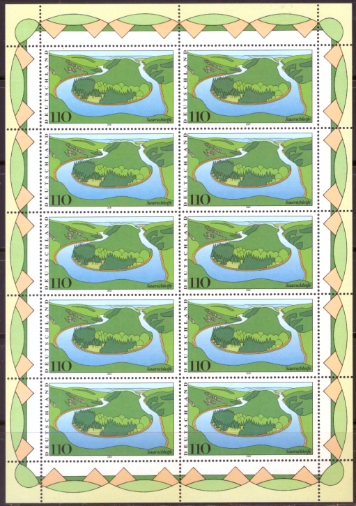 Briefmarken BRD (Bund) 2000, Mi.Nr. 2133 Kleinbogen, Bilder aus Deutschland (VII). Postfrisch