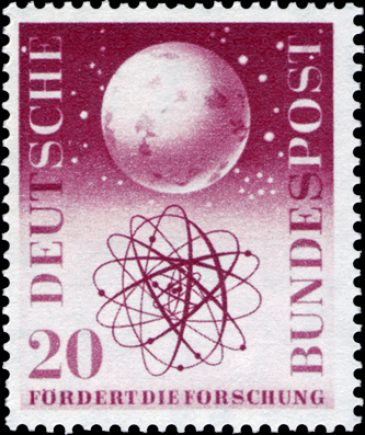Briefmarken BRD (Bund) 1955, Mi.Nr. 214, Forschungsförderung. Postfrisch