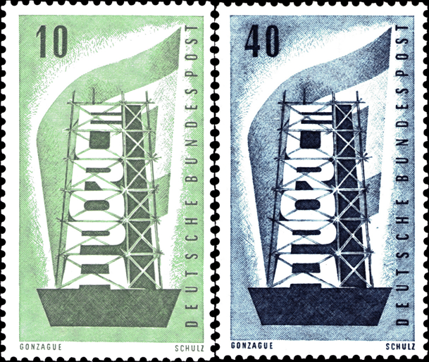 Briefmarken BRD (Bund) 1956, Mi.Nr. 241-242, Europa. Postfrisch
