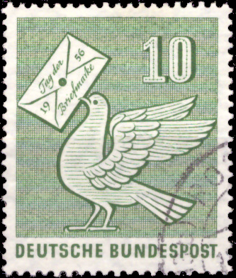 Briefmarken BRD (Bund) 1956, Mi.Nr. 247, Tag der Briefmarke. Gestempelt