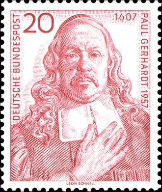 Briefmarken BRD (Bund) 1957, Mi.Nr. 253, Paul Gerhardt. Postfrisch