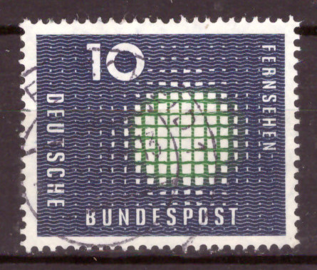 Briefmarken BRD (Bund) 1957, Mi.Nr. 267, Fernsehen. Gestempelt