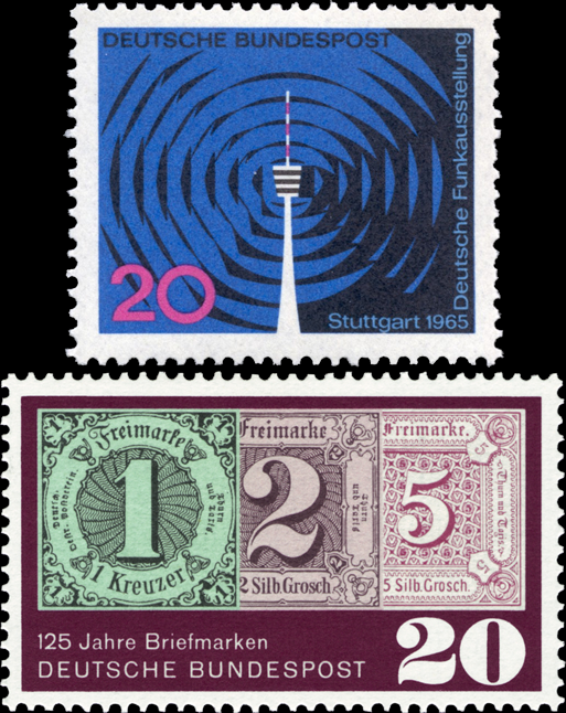 Briefmarken BRD (Bund) 1965, Mi.Nr. 481, 482, Postfrisch