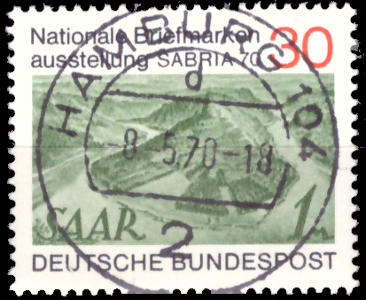Briefmarken BRD (Bund) 1970, Mi.Nr. 619, Sabria 1970. Gestempelt