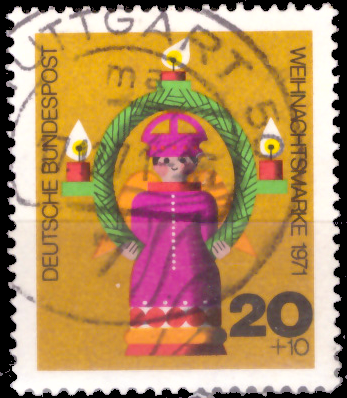 Briefmarken BRD (Bund) 1971, Mi.Nr. 709, Weihnachten. Gestempelt