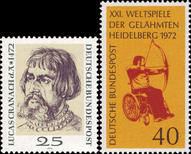 Briefmarken BRD (Bund) 1972, Mi.Nr. 718, 733. Postfrisch