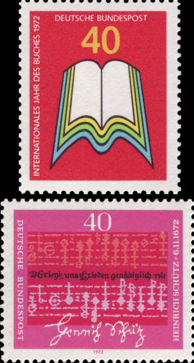 Briefmarken BRD (Bund) 1972, Mi.Nr. 740, 741. Postfrisch