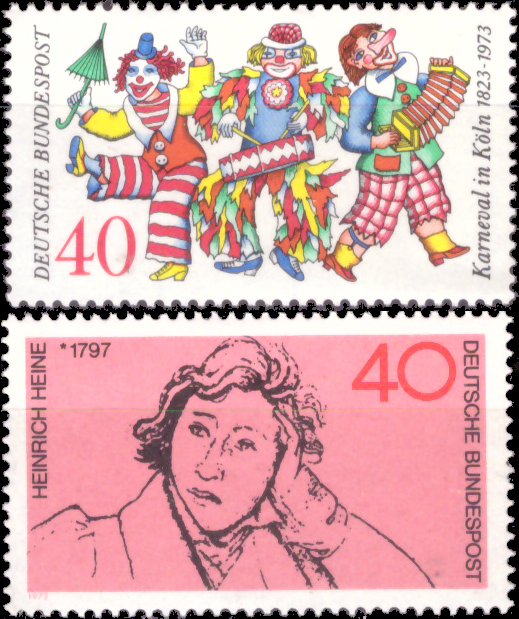 Briefmarken BRD (Bund) 1972, Mi.Nr. 748, 750. Postfrisch
