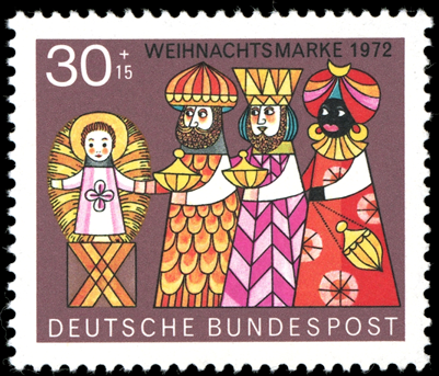 Briefmarken BRD (Bund) 1972, Mi.Nr. 749, Weihnachten. Postfrisch