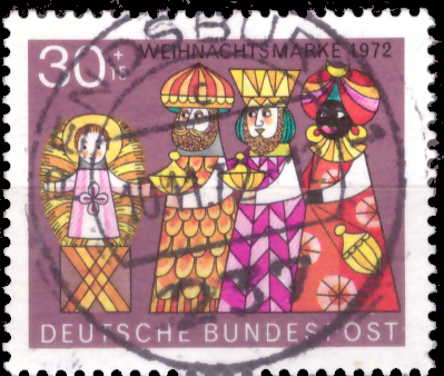 Briefmarken BRD (Bund) 1972, Mi.Nr. 749, Weihnachten. Gestempelt