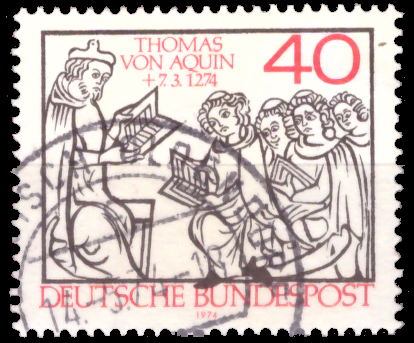 Briefmarken BRD (Bund) 1974, Mi.Nr. 795, Thomas von Aquin. Gestempelt