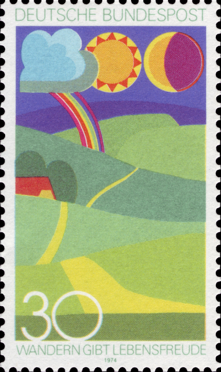 Briefmarken BRD (Bund) 1974, Mi.Nr. 808, Wandern. Postfrisch