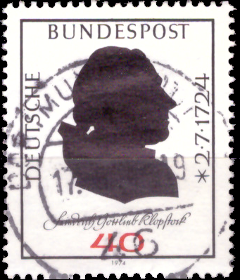 Briefmarken BRD (Bund) 1974, Mi.Nr. 809, Klopstock. Gestempelt