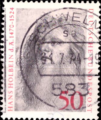 Briefmarken BRD (Bund) 1974, Mi.Nr. 813, Holbein d. Ä. Gestempelt