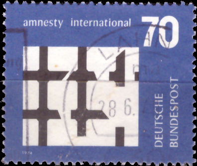 Briefmarken BRD (Bund) 1974, Mi.Nr. 814, amnesty international. Gestempelt