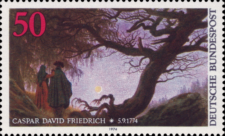 Briefmarken BRD (Bund) 1974, Mi.Nr. 815, Caspar David Friedrich. Postfrisch