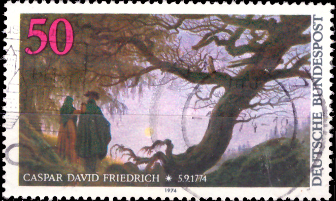 Briefmarken BRD (Bund) 1974, Mi.Nr. 815, Caspar David Friedrich. Gestempelt