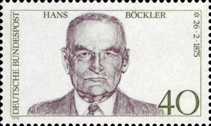 Briefmarken BRD (Bund) 1975, Mi.Nr. 832, Hans Böckler. Postfrisch