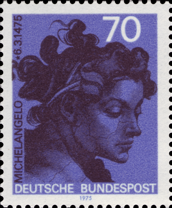 Briefmarken BRD (Bund) 1975, Mi.Nr. 833, Michelangelo. Postfrisch