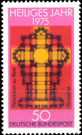 Briefmarken BRD (Bund) 1975, Mi.Nr. 834, Heiliges Jahr. Postfrisch