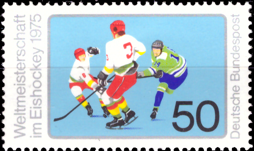 Briefmarken BRD (Bund) 1975, Mi.Nr. 835, Eishockeyweltmeisterschaft. Postfrisch