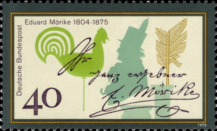 Briefmarken BRD (Bund) 1975, Mi.Nr. 842, Eduard Mörike. Postfrisch