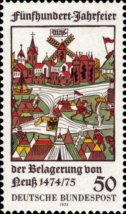 Briefmarken BRD (Bund) 1975, Mi.Nr. 843, Belagerung der Stadt Neuss. Postfrisch
