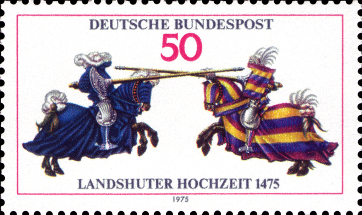 Briefmarken BRD (Bund) 1975, Mi.Nr. 844, Landshuter Fürstenhochzeit. Postfrisch