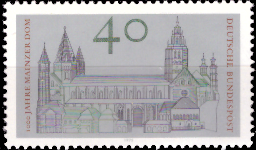 Briefmarken BRD (Bund) 1975, Mi.Nr. 845, Mainzer Dom. Postfrisch