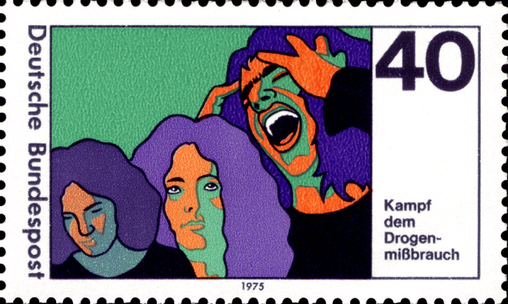 Briefmarken BRD (Bund) 1975, Mi.Nr. 864, Kampf dem Drogenmissbrauch. Postfrisch