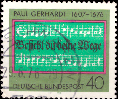 Briefmarken BRD (Bund) 1976, Mi.Nr. 893, Paul Gerhardt. Gestempelt
