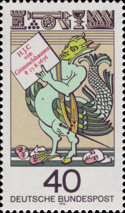 Briefmarken BRD (Bund) 1976, Mi.Nr. 902, Hans Jacob Christoffel von Grimmelshausen. Postfrisch