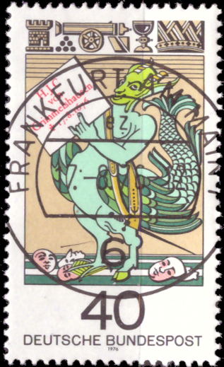 Briefmarken BRD (Bund) 1976, Mi.Nr. 902, Hans Jacob Christoffel von Grimmelshausen. Gestempelt