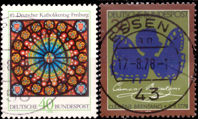 Briefmarken BRD (Bund) 1978, Mi.Nr. 977, 978, Gestempelt