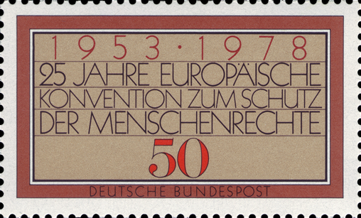 Briefmarken BRD (Bund) 1978, Mi.Nr. 979, Menschenrechte. Postfrisch