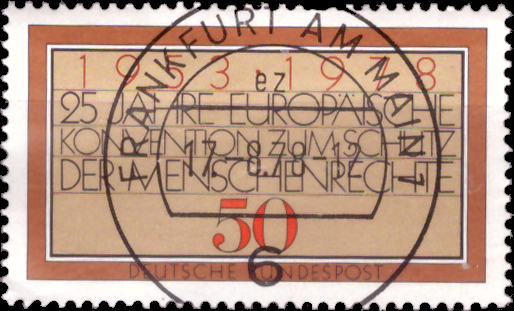 Briefmarken BRD (Bund) 1978, Mi.Nr. 979, Menschenrechte. Gestempelt