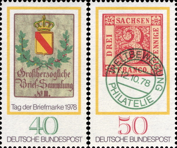 Briefmarken BRD (Bund) 1978, Mi.Nr. 980-981, Tag der Briefmarke. Postfrisch