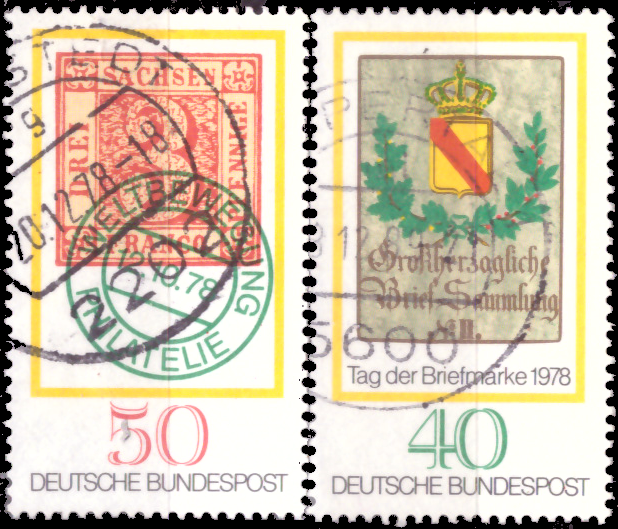 Briefmarken BRD (Bund) 1978, Mi.Nr. 980-981, Tag der Briefmarke. Gestempelt