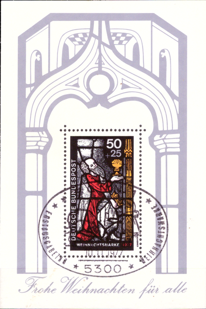 Briefmarken BRD (Bund) 1977, Mi.Nr. Block 15, Weihnachten. Ersttagssonderstempel