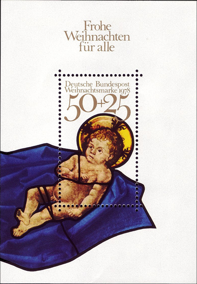 Briefmarken BRD (Bund) 1978, Mi.Nr. Block 17, Weihnachten. Postfrisch