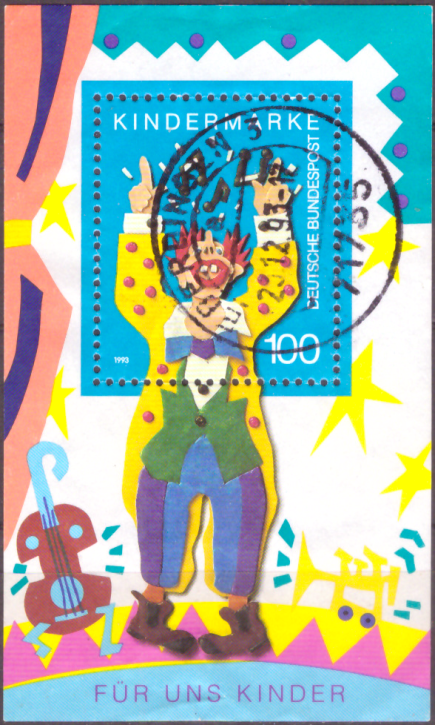Briefmarken BRD (Bund) 1993, Mi.Nr. Block27, Für uns Kinder. Gestempelt