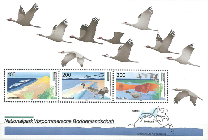 Briefmarken BRD (Bund) 1996, Mi.Nr. Block 36, Deutsche National- und Naturparks (I). Postfrisch