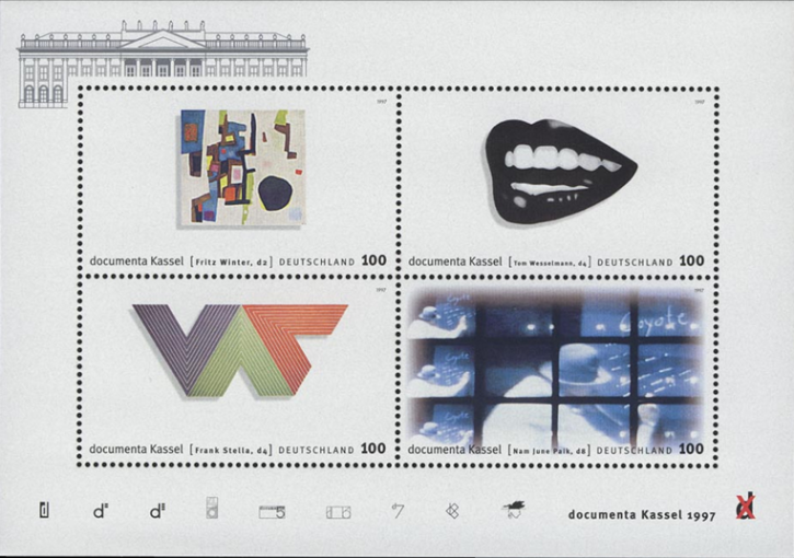 Briefmarken BRD (Bund) 1997, Mi.Nr. Block 39, 10. documenta, Kassel, Postfrisch