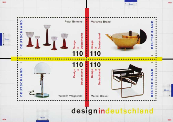 Briefmarken BRD (Bund) 1998, Mi.Nr. Block 45. Design in Deutschland. Postfrisch