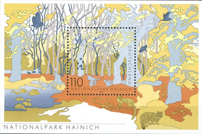 Briefmarken BRD (Bund) 2000 Mi.Nr. Block 52, Deutsche National- und Naturparks (IV) - Nationalpark Hainich. Postfrisch