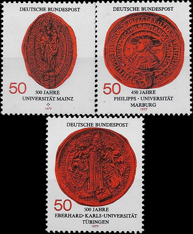 Briefmarken BRD (Bund) 1977, Mi.Nr. 938, 939, 946, Postfrisch