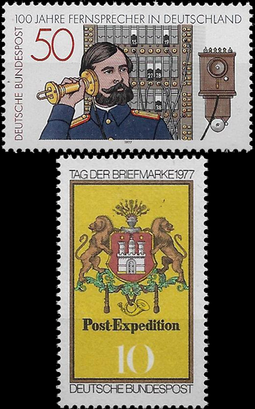Briefmarken BRD (Bund) 1977, Mi.Nr. 947, 948, Postfrisch