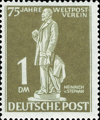 Briefmarken Berlin 1949 Mi.Nr. 40, 75 Jahre Weltpostverein - Postfrisch